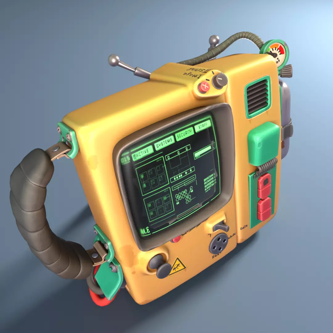 Anomaly analyzer MA24 Low-poly 3D model_0
