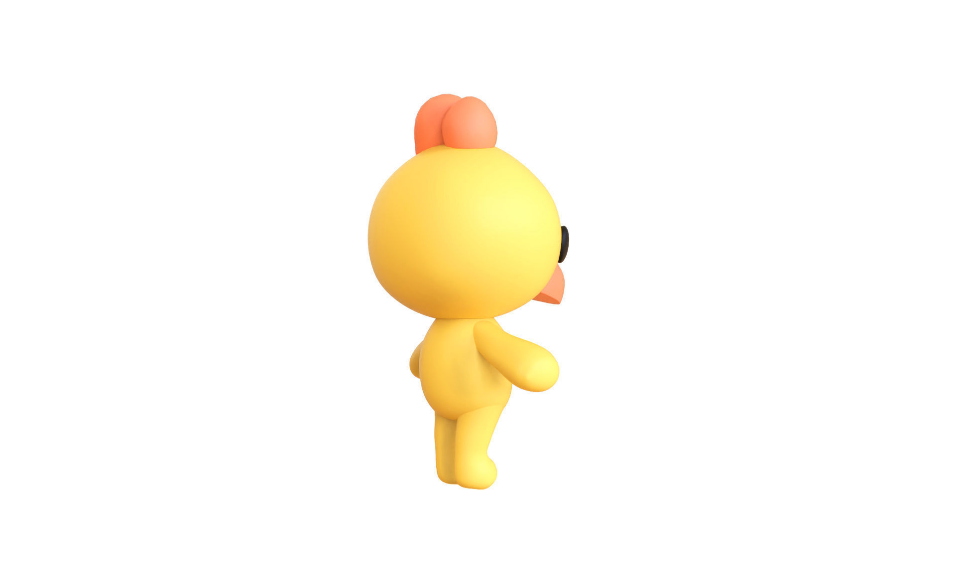 Little Chicken Animated Cute 3D Models For Games And Animations Low-poly 3D model_7