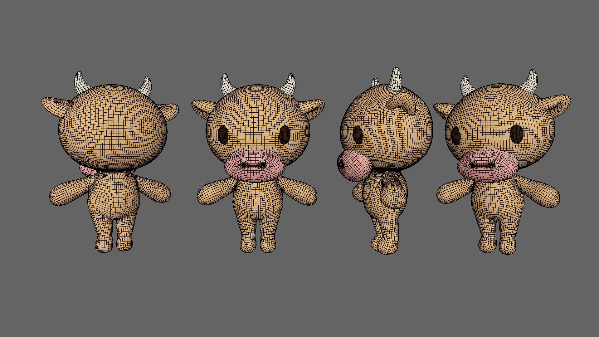 Little Chicken Animated Cute 3D Models For Games And Animations Low-poly 3D model_12