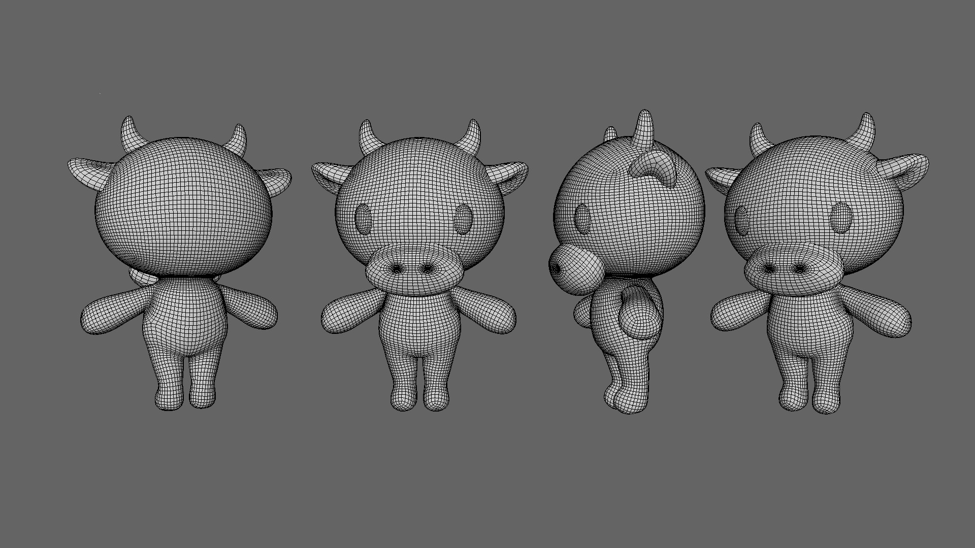 Little Chicken Animated Cute 3D Models For Games And Animations Low-poly 3D model_11