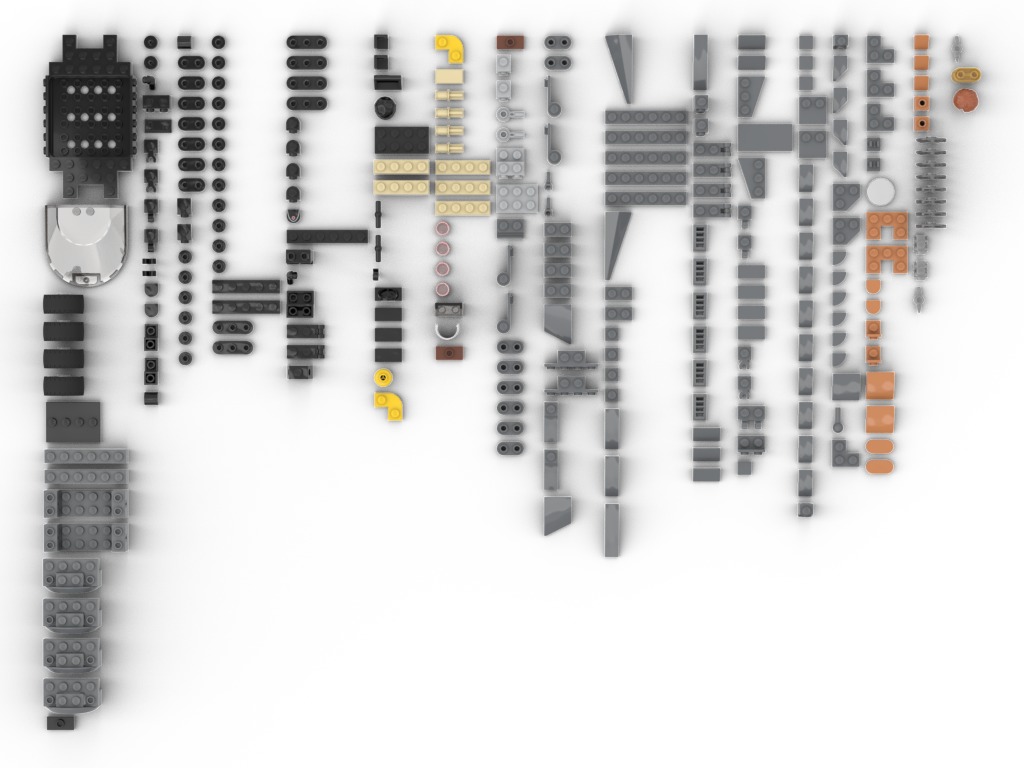 PixelBricks3D - LEGO Pagani Utopia Car 3D print model_4