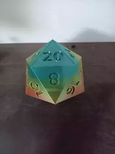 over sized 20 sided dice