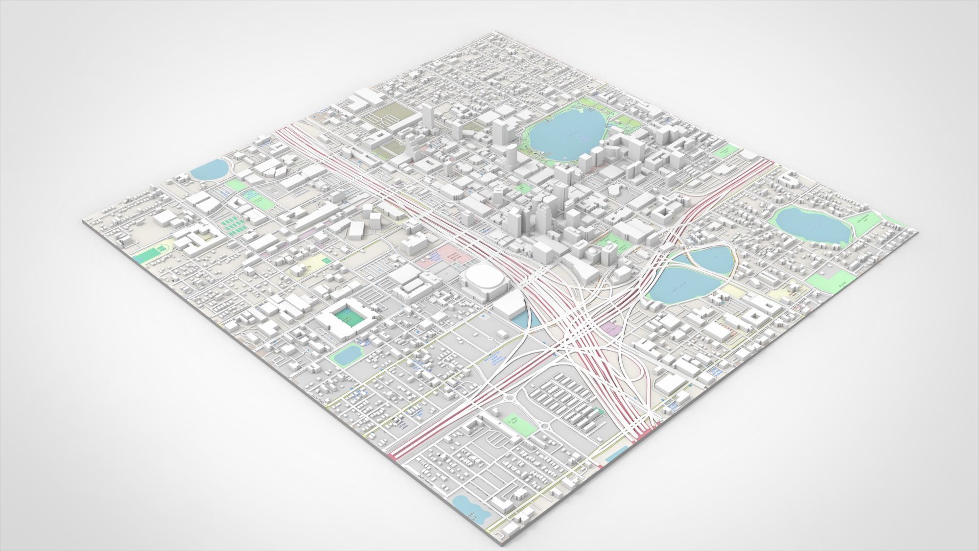 Cityscape Orlando Florida USA 3D model_8