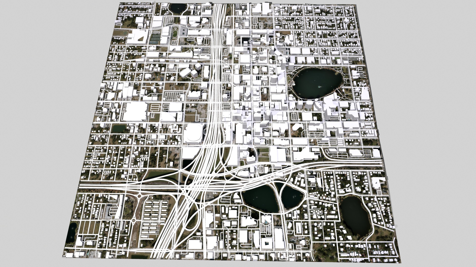 Cityscape Orlando Florida USA 3D model_3