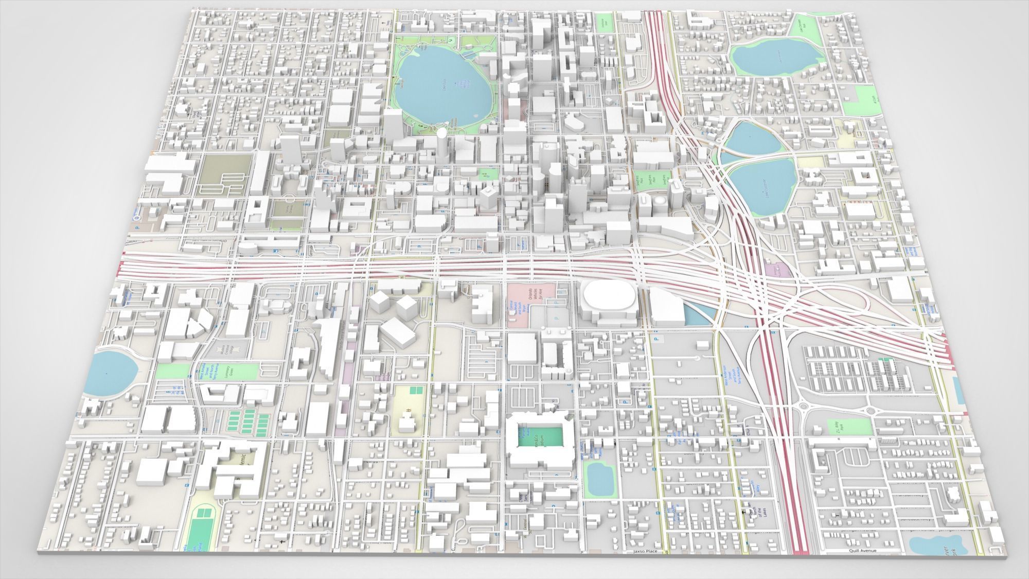 Cityscape Orlando Florida USA 3D model_10