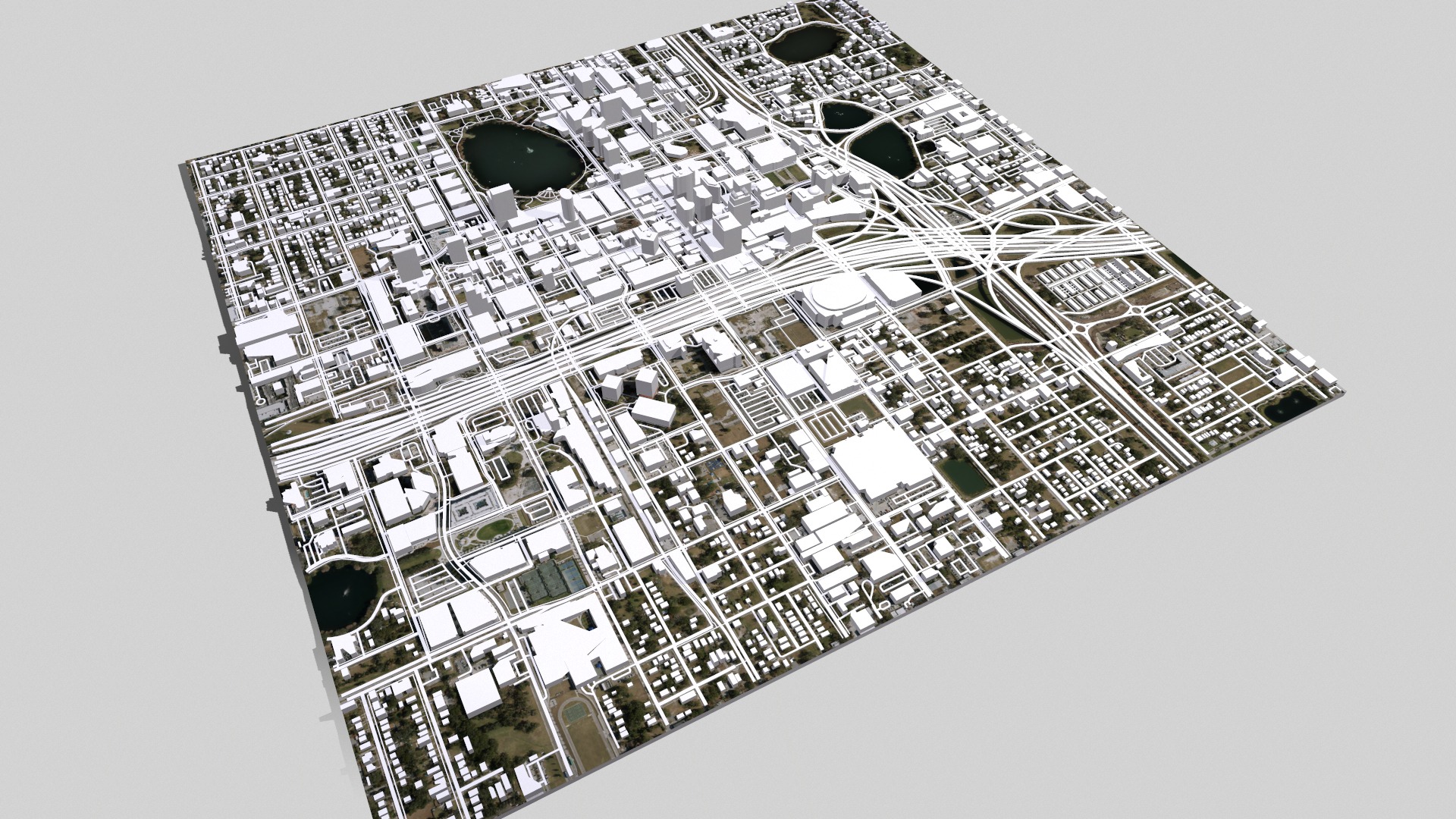Cityscape Orlando Florida USA 3D model_9