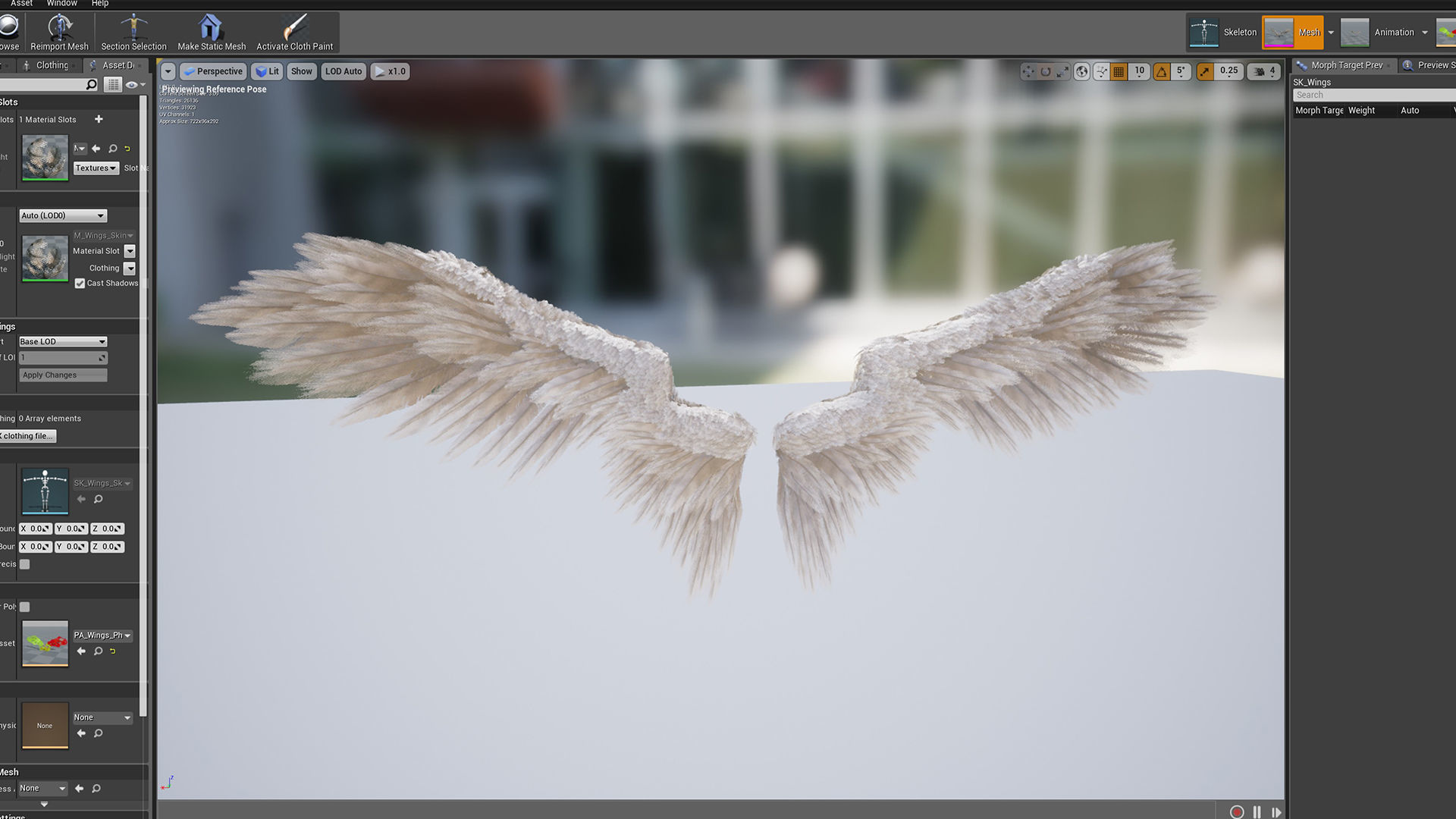 Angel Wings Low-poly 3D model_9