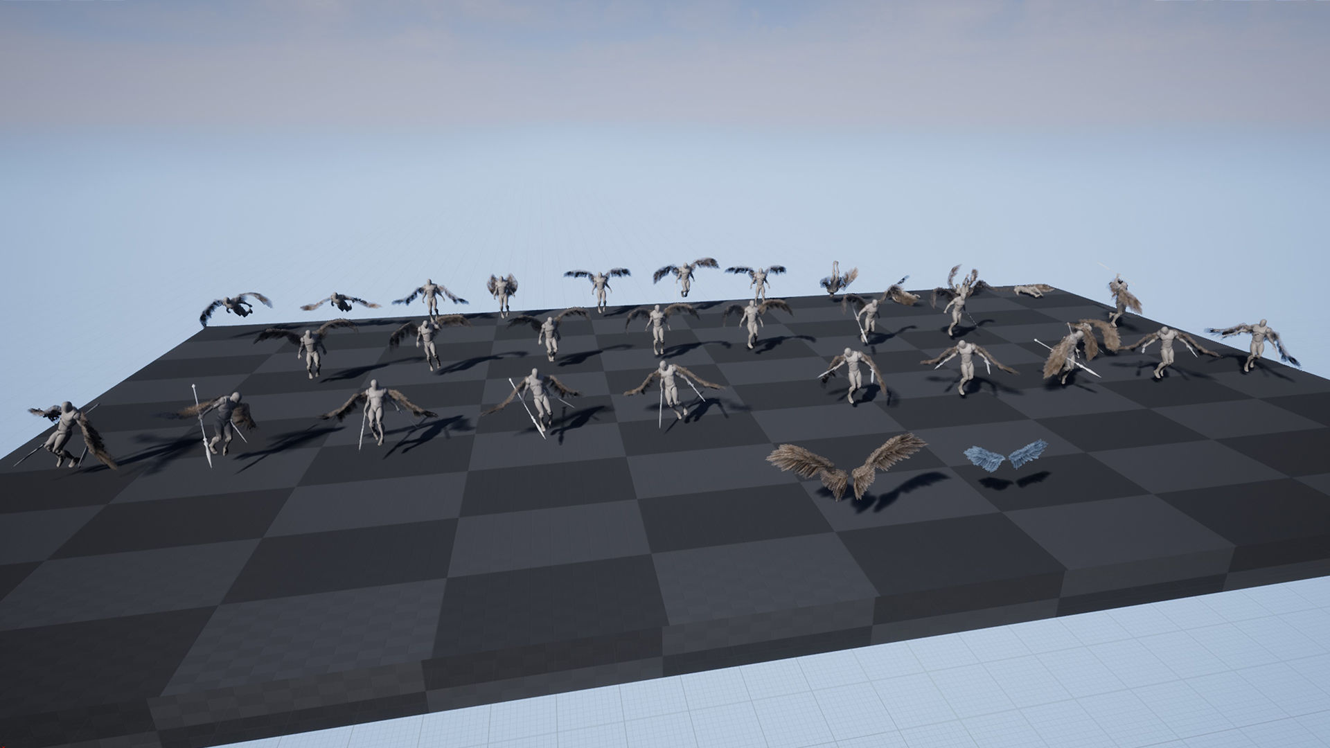 Angel Wings Low-poly 3D model_14