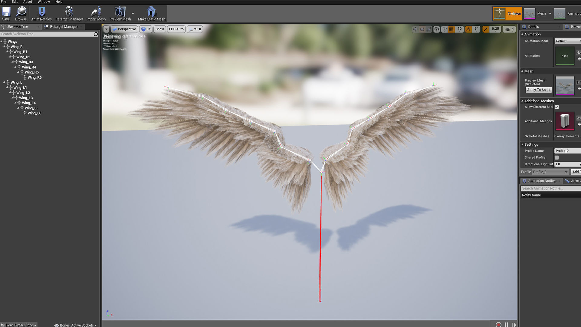 Angel Wings Low-poly 3D model_11