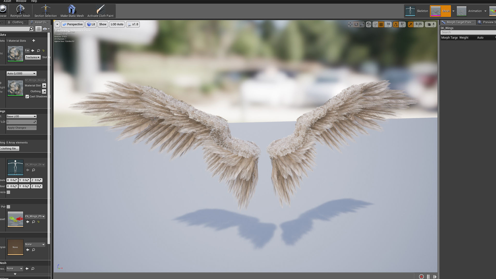 Angel Wings Low-poly 3D model_10