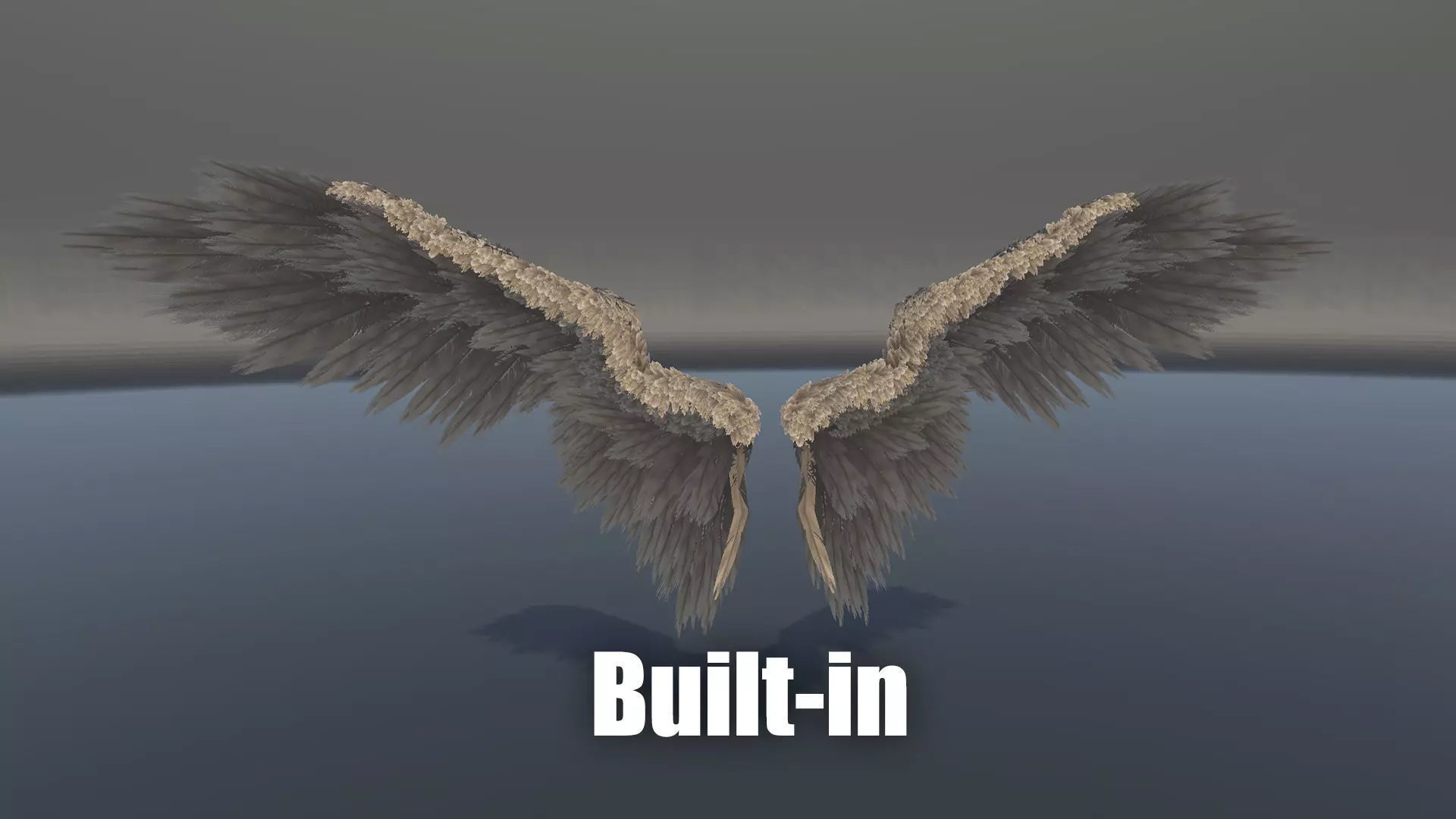 Angel Wings Low-poly 3D model_17