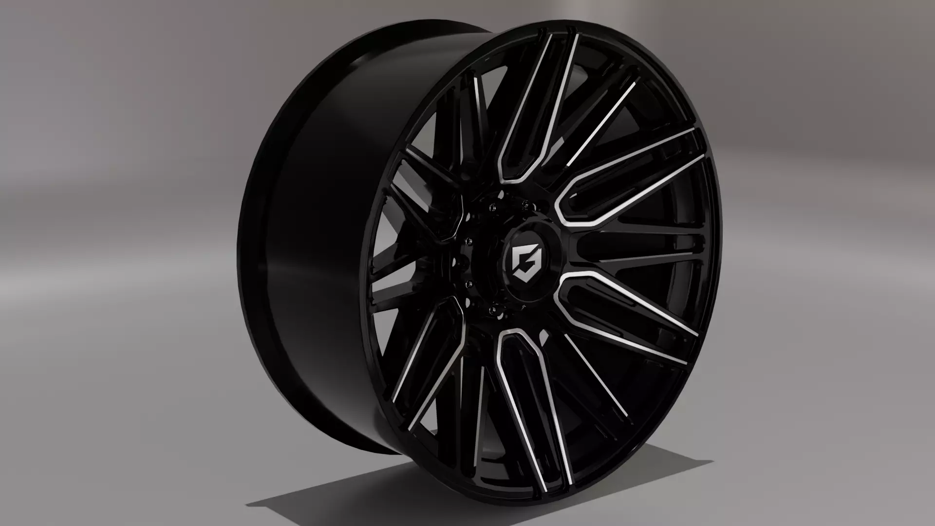 WHEEL BASED GEAR OFF ROAD 770B EDGE GLOSS BLACK 3D model_0
