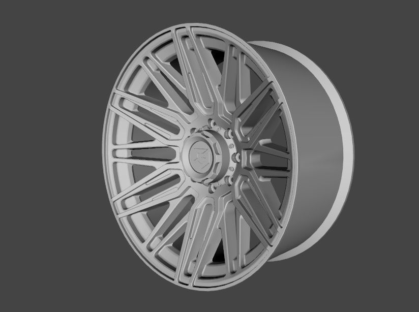 WHEEL BASED GEAR OFF ROAD 770B EDGE GLOSS BLACK 3D model_5