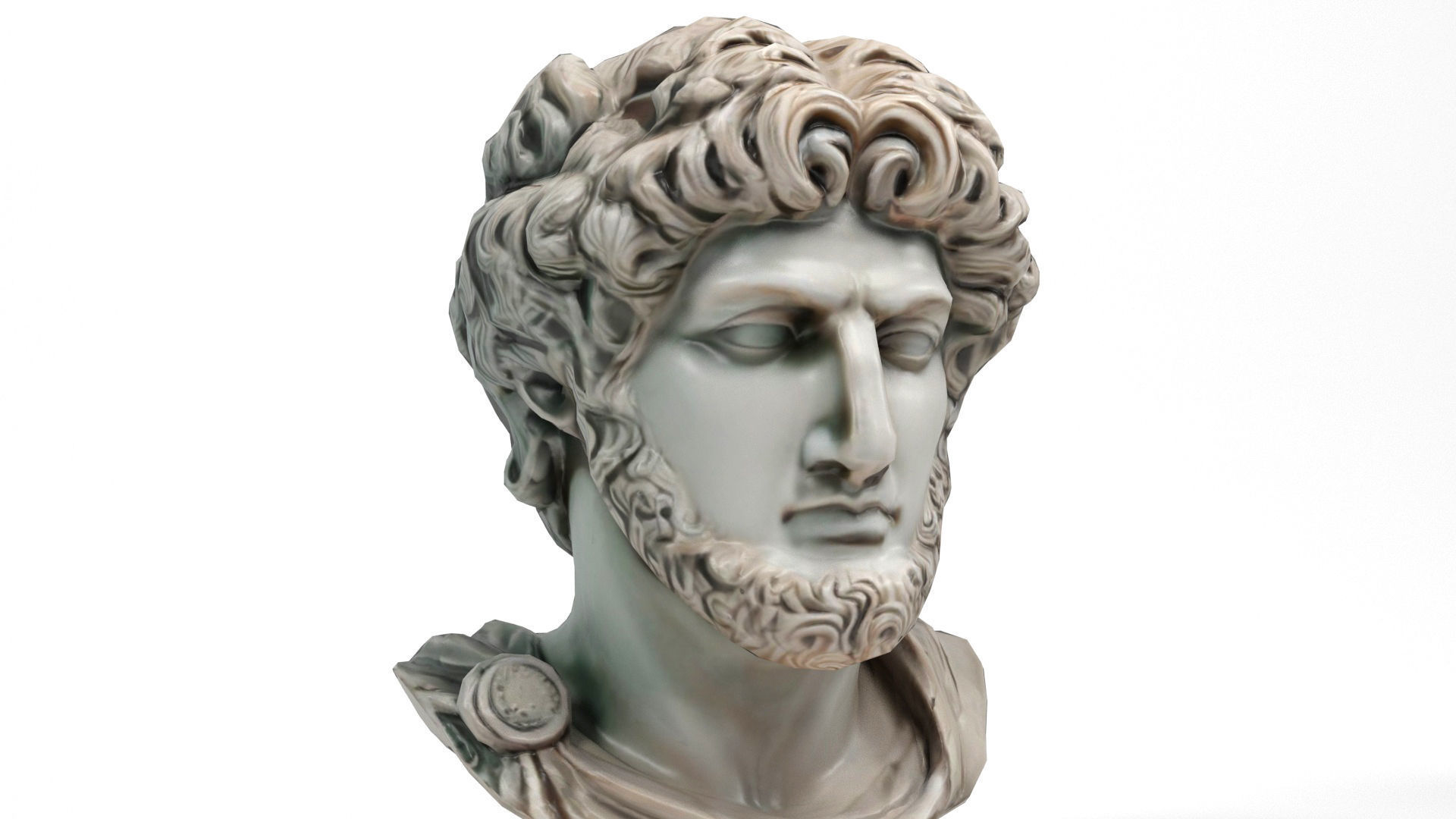 Greek Busts Low-poly 3D model_7
