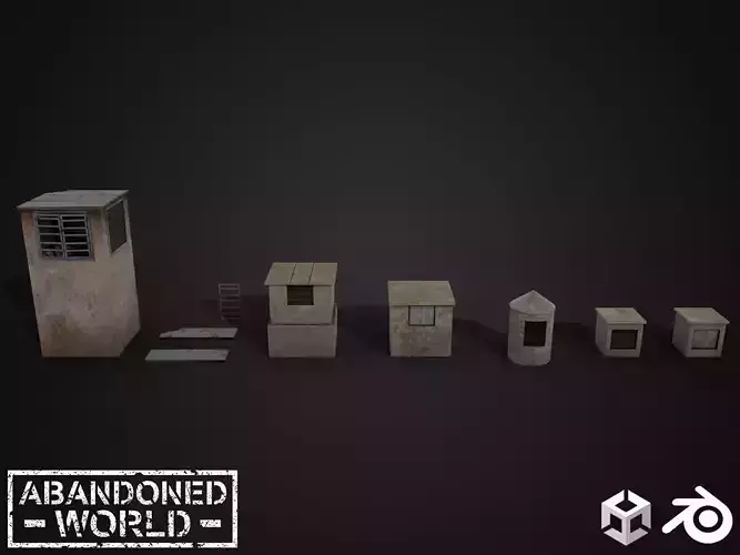 Outdoor Ventilation Shafts Low-poly 3D model
