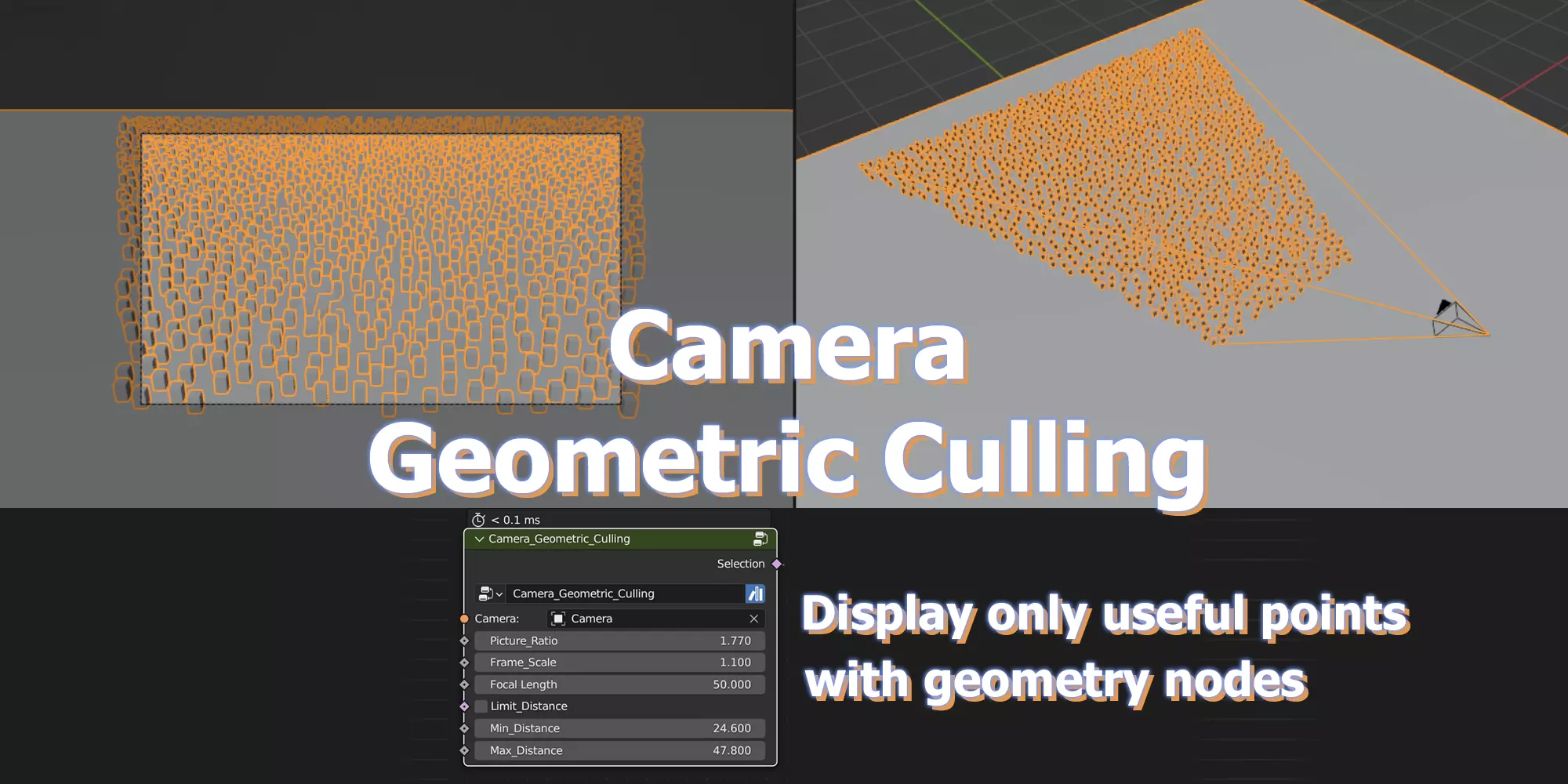 Camera Geometric Culling for Blender 3D model_0