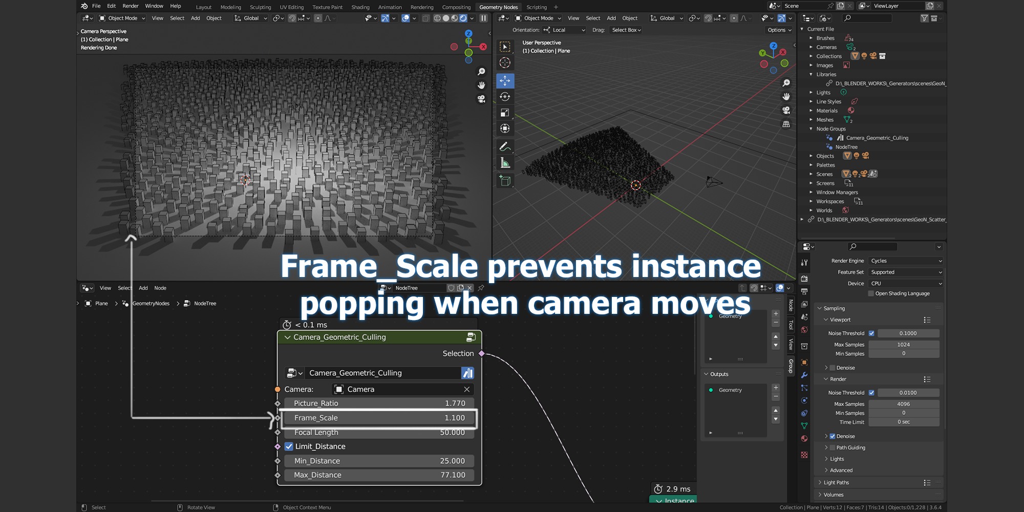 Camera Geometric Culling for Blender 3D model_4