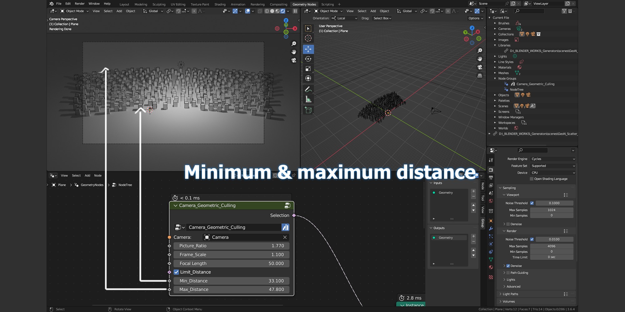Camera Geometric Culling for Blender 3D model_3