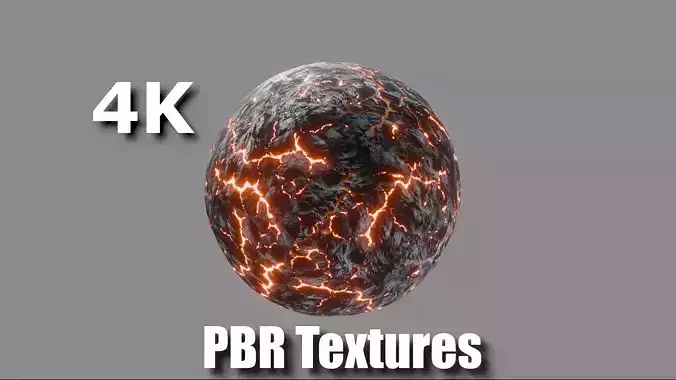 Lava Rock PBR SEAMLESS Texture