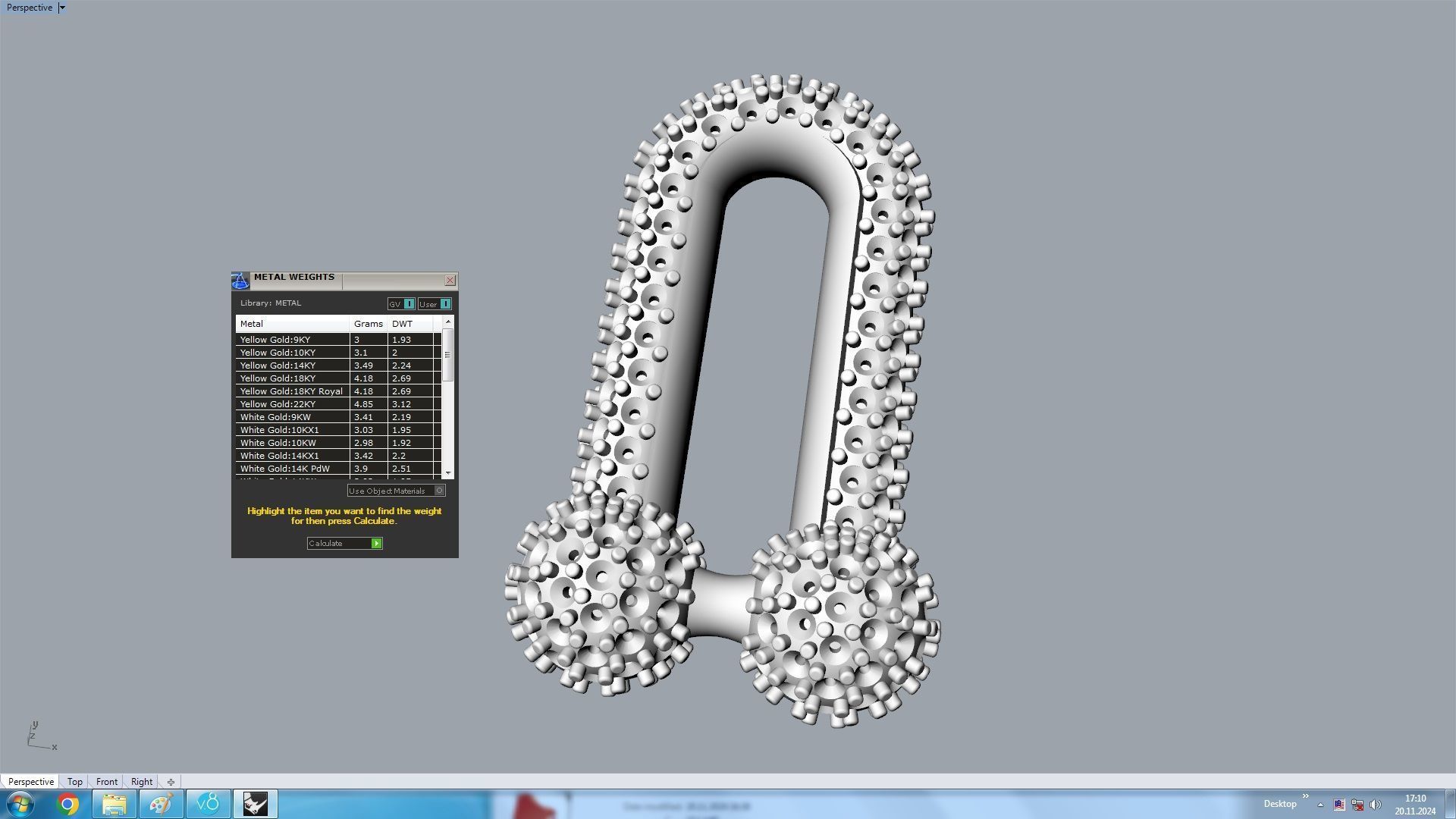 Link Hardwear Diamond Paved Bracelet 3D print model_10
