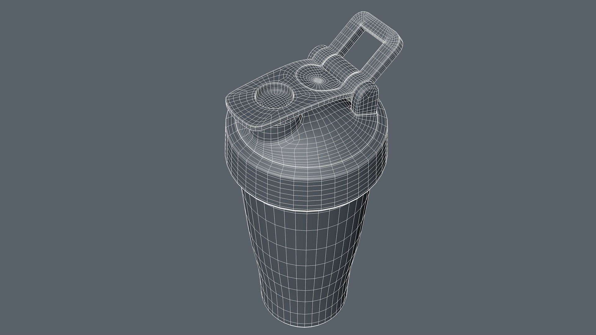 Shaker Bottle 3D model_14