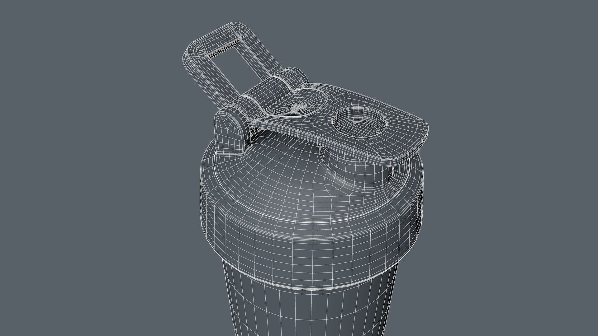 Shaker Bottle 3D model_16