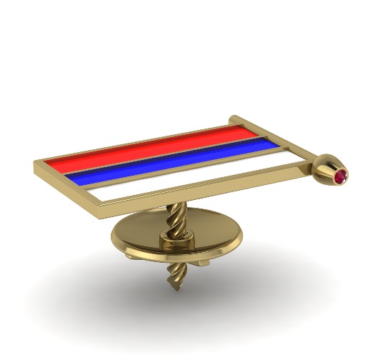 Russia flag icon N011116 3D print model_1