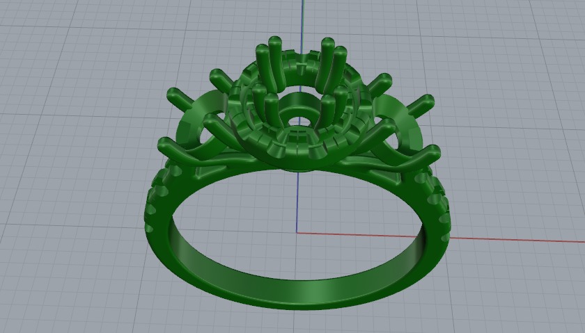 Ring N011108 3D print model_2