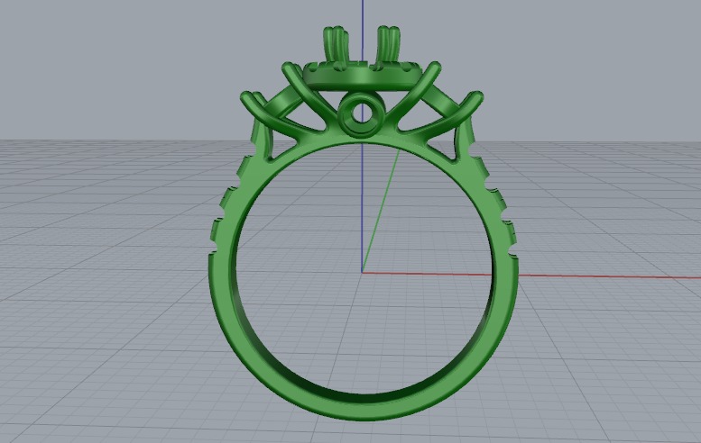 Ring N011108 3D print model_3