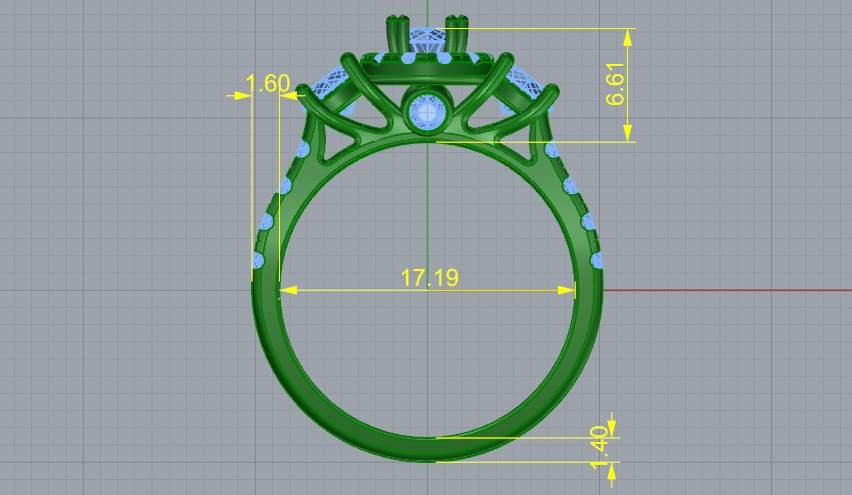 Ring N011108 3D print model_5
