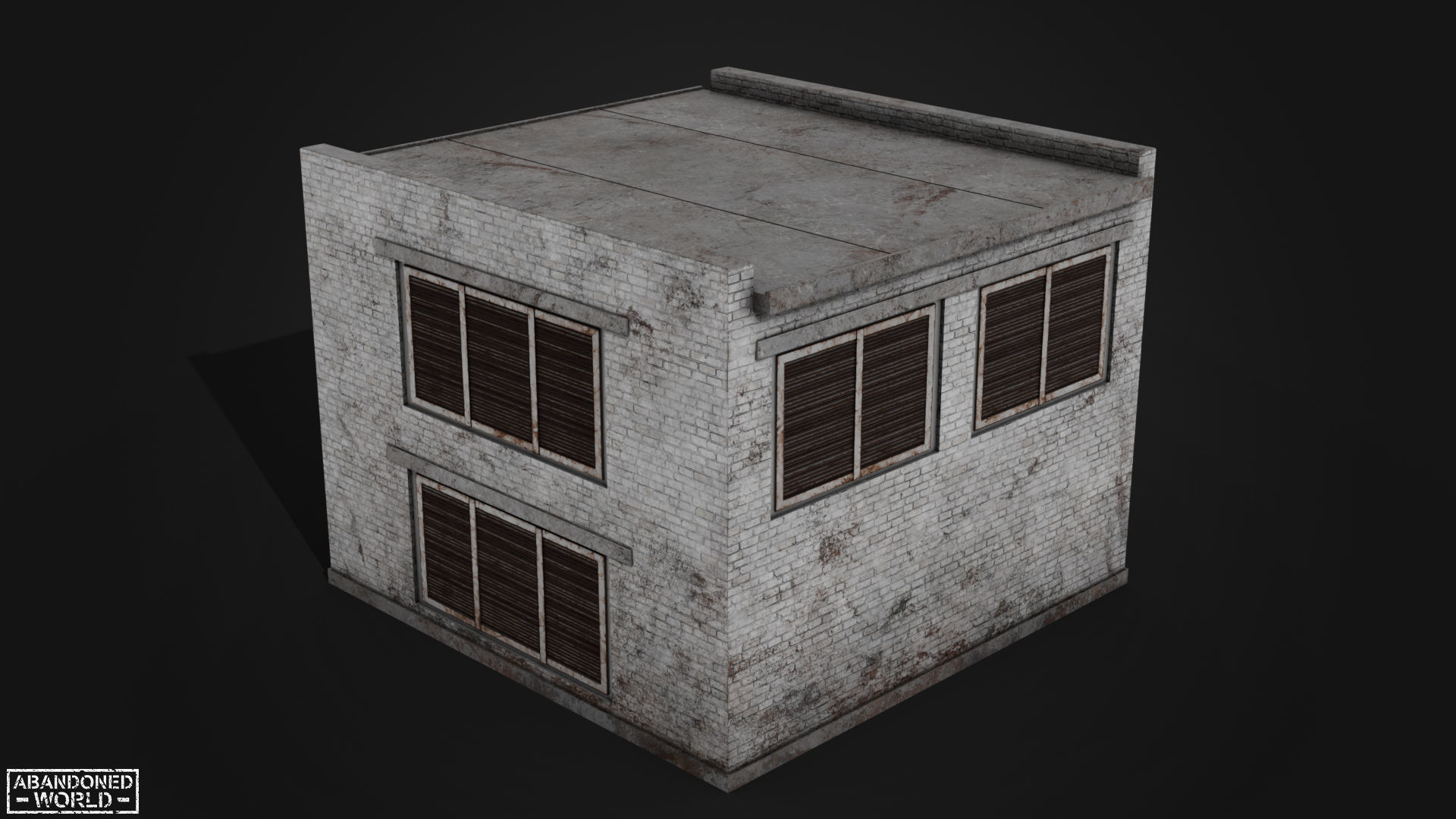 Electrical Substation Low-poly 3D model_4