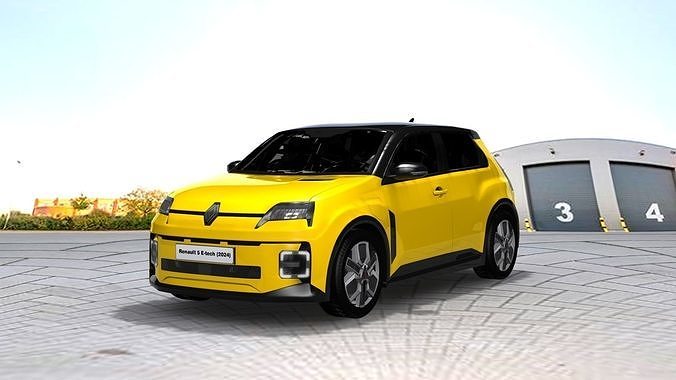Renault 5 E- tech 2024 3D model