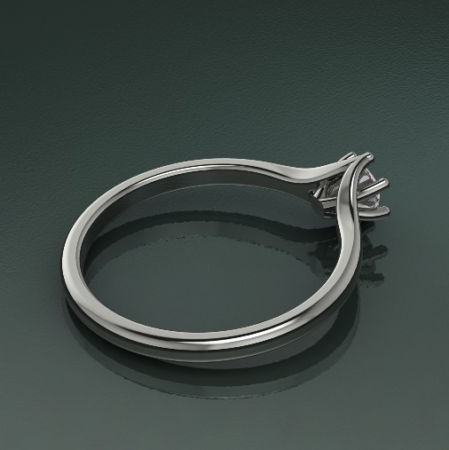 Soliter ring N012633 3D print model_1