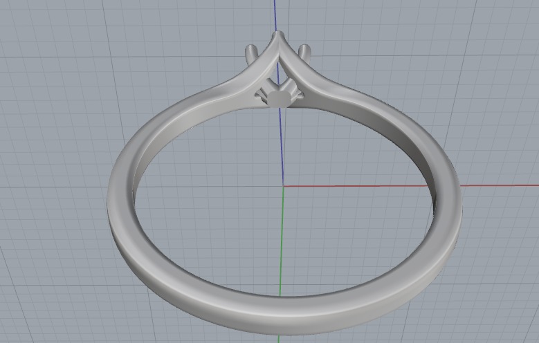 Soliter ring N012633 3D print model_5
