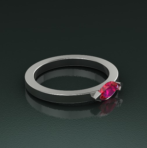 Soliter ring N012626 3D print model_1