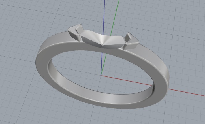 Soliter ring N012626 3D print model_2