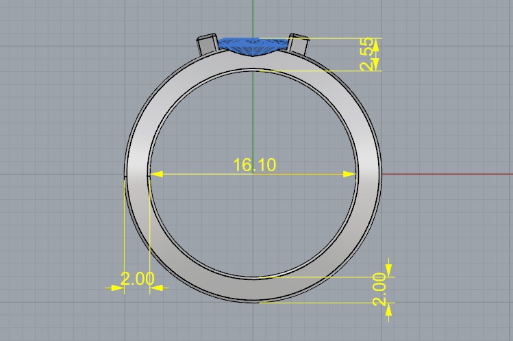 Soliter ring N012626 3D print model_6