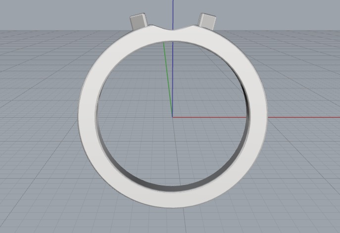 Soliter ring N012626 3D print model_3