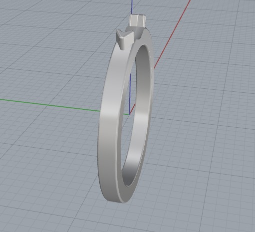 Soliter ring N012626 3D print model_4