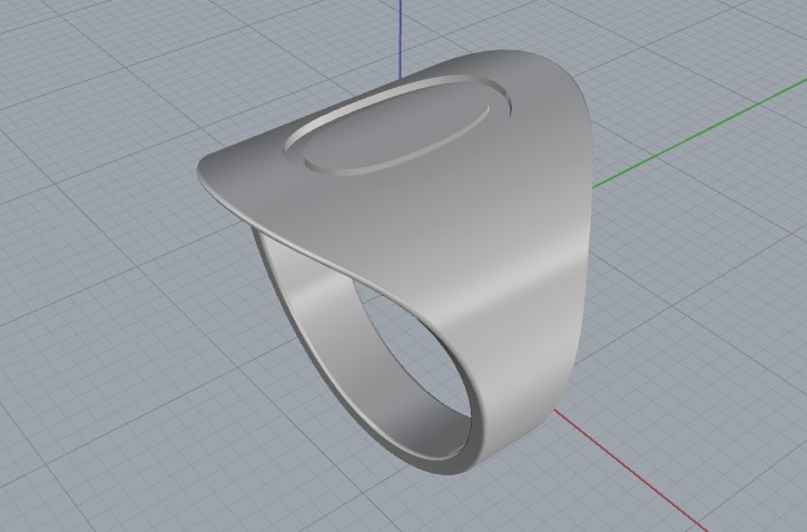 Ring N012615 3D print model_2