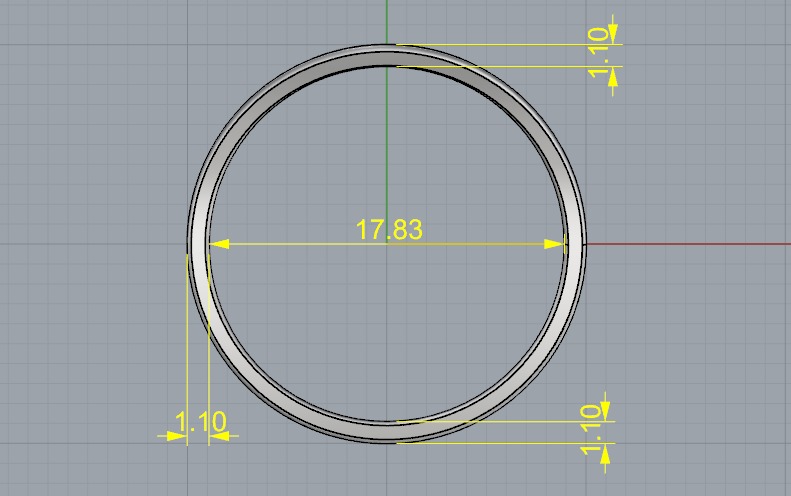 Ring N012615 3D print model_5