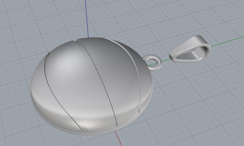 Pendant N012605 3D print model_2