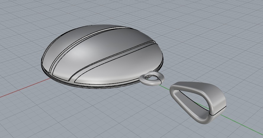 Pendant N012605 3D print model_3