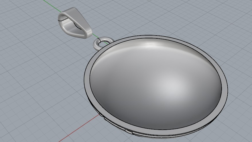 Pendant N012605 3D print model_5