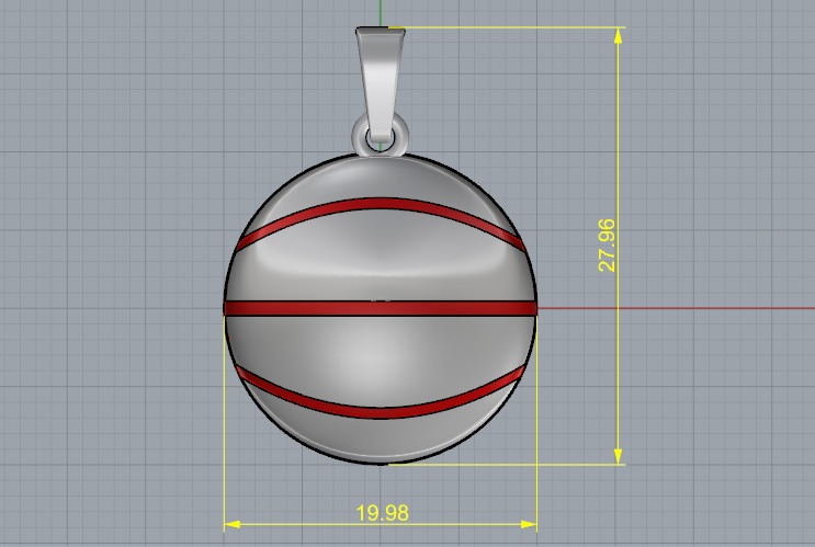 Pendant N012605 3D print model_6