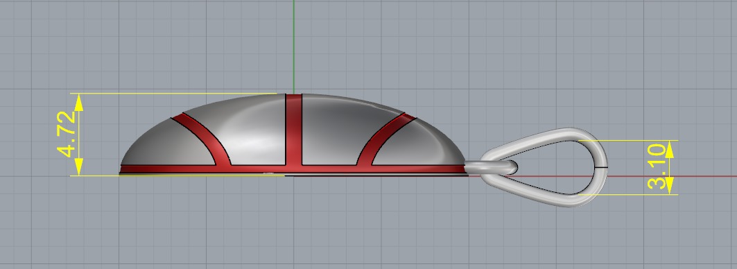 Pendant N012605 3D print model_7