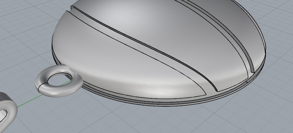 Pendant N012605 3D print model_4