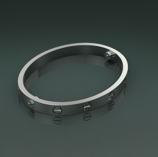 Bracelet size 17 N012600 3D print model_1