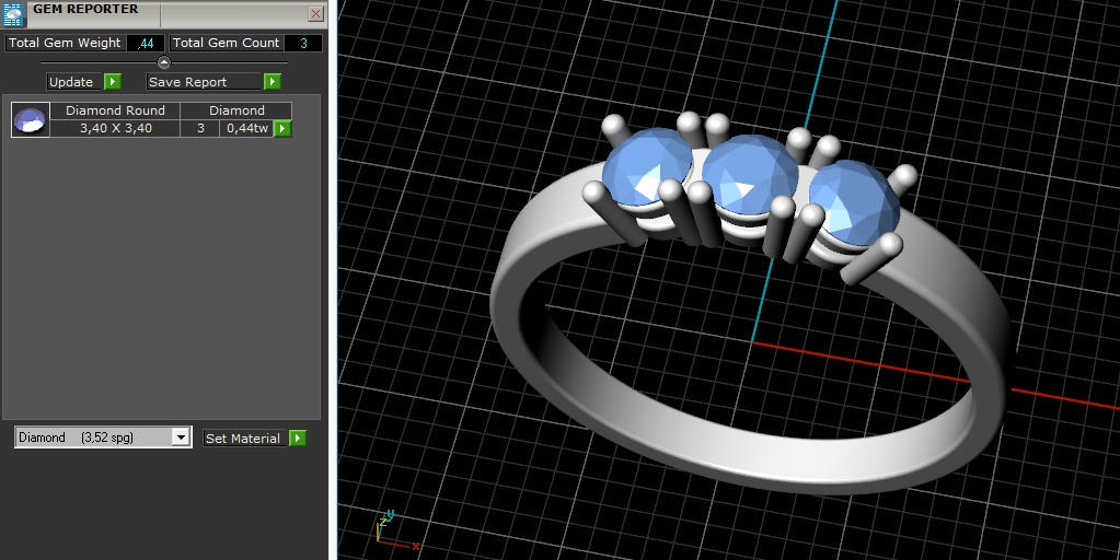 Ring N012599 3D print model_9