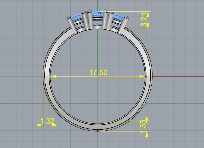 Ring N012599 3D print model_6
